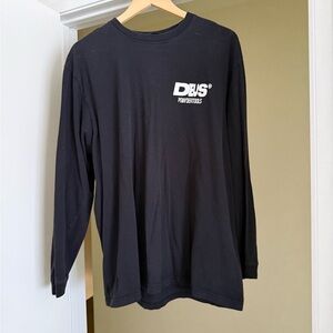 Deus Ex Machina Black Long-Sleeve Logo Tee - Men's Shirt